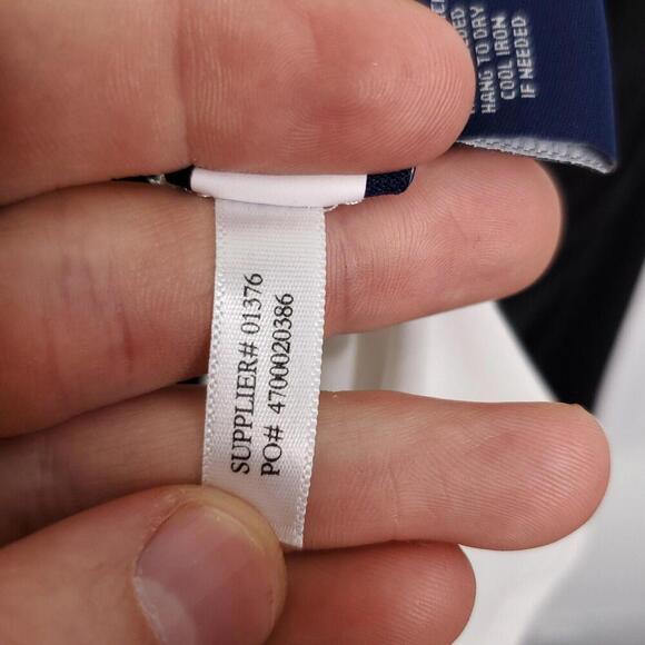 Chaps Dress Womens XL Knee Length Ruched Sides Stretchy Colorblock Classy Office - Picture 9 of 10